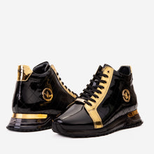 Load image into Gallery viewer, The Prestige Black &amp; Gold  Limited Edition  High-Top Men Sneaker 