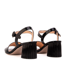 Load image into Gallery viewer, The Bamba Black Patent Leather Women Sandal