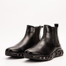 Load image into Gallery viewer, The Apex Black Leather Men Chelsea Boot