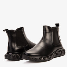 Load image into Gallery viewer, The Apex Black Leather Men Chelsea Boot