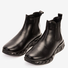 Load image into Gallery viewer, The Apex Black Leather Men Chelsea Boot