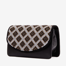 Load image into Gallery viewer, The Nampula Black Glitter Leather Handbag