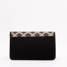 Load image into Gallery viewer, The Nampula Black Glitter Leather Handbag