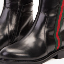 Load image into Gallery viewer, The Manhattan Luxe Black Leather Knee - High Boot