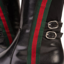 Load image into Gallery viewer, The Manhattan Luxe Black Leather Knee - High Boot