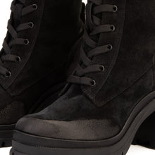 Load image into Gallery viewer, The Elera Black Leather Block Heel Women Boot