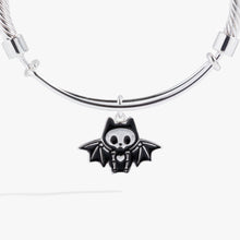 Load image into Gallery viewer, Bat Skeleton Bangle Bracelet