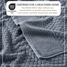 Load image into Gallery viewer, Cotton Diamond Waffle Weave Bath Towel Set - Grayson Collection