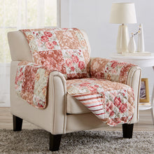 Load image into Gallery viewer, Reversible Floral Patchwork Furniture Protector - Maribel Collection