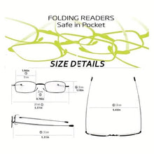 Load image into Gallery viewer, Sleek Folding Reading Glasses with Anti-Blue Light Protection