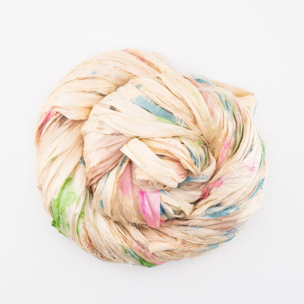Vintage Ivory- Dyable Small Batch Sari Ribbon