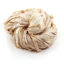 Load image into Gallery viewer, Vintage Ivory- Dyable Small Batch Sari Ribbon