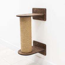 Load image into Gallery viewer, Small Cat Tree – Dark Walnut