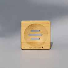Load image into Gallery viewer, Small Square Bamboo Soap Dish