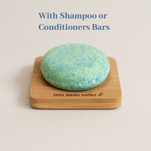 Load image into Gallery viewer, Small Square Bamboo Soap Dish