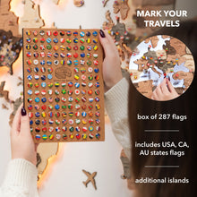 Load image into Gallery viewer, 3D LED Wooden World Map 3.0 Smokey