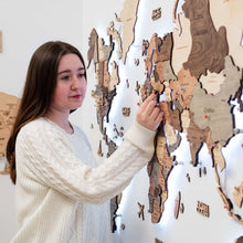 Load image into Gallery viewer, 3D LED Wooden World Map 3.0 Smokey