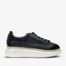 Load image into Gallery viewer, The Venezia Dark Blue Leather Women Sneaker