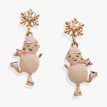 Load image into Gallery viewer, Winter Wonderland Snowman Drop Earrings