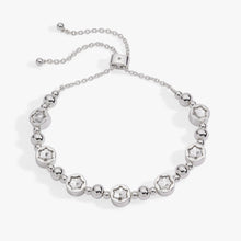 Load image into Gallery viewer, Crystal Snowflake Beaded Bolo Bracelet