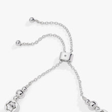 Load image into Gallery viewer, Crystal Snowflake Beaded Bolo Bracelet