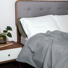 Load image into Gallery viewer, Herringbone Cotton Blanket