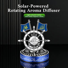 Load image into Gallery viewer, Solar-Powered Islamic Style Car Fragrance Diffuser | Auto-Rotating Aroma Dispenser with Light Activation (MAC270)