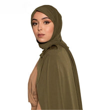 Load image into Gallery viewer, Solid Color Versatile Minimalist Hijab (MH190)