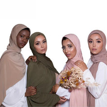 Load image into Gallery viewer, Solid Color Versatile Minimalist Hijab (MH190)