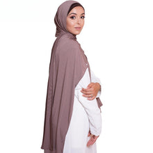 Load image into Gallery viewer, Solid Color Versatile Minimalist Hijab (MH190)