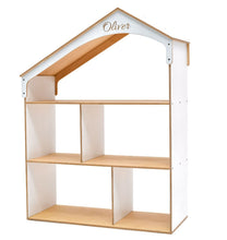 Load image into Gallery viewer, Wooden Dollhouse Bookshelf