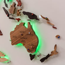 Load image into Gallery viewer, 3D Solid Wooden World Map