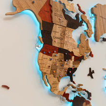 Load image into Gallery viewer, 3D Solid Wooden World Map