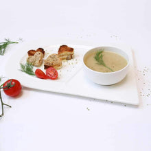 Load image into Gallery viewer, Soup and Sandwich Plate-Set of 4
