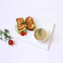 Load image into Gallery viewer, Soup and Sandwich Plate-Set of 4