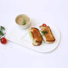 Load image into Gallery viewer, Soup and Sandwich Plate-Set of 4
