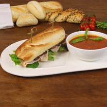 Load image into Gallery viewer, Soup and Sandwich Plate-Set of 4