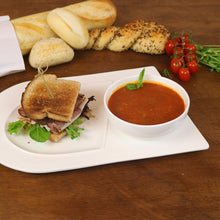 Load image into Gallery viewer, Soup and Sandwich Plate-Set of 4