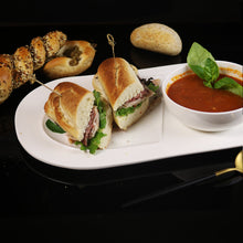 Load image into Gallery viewer, Soup and Sandwich Plate-Set of 4