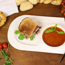 Load image into Gallery viewer, Soup and Sandwich Plate-Set of 4