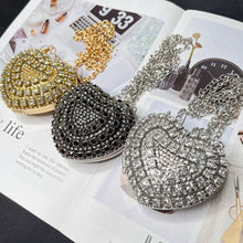 Load image into Gallery viewer, Sparkling Heart-Shaped Crossbody Bag Everyday Glam Diamond-Studded Mini Purse (MAC279)