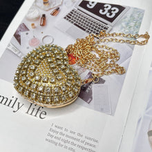 Load image into Gallery viewer, Sparkling Heart-Shaped Crossbody Bag Everyday Glam Diamond-Studded Mini Purse (MAC279)