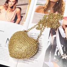 Load image into Gallery viewer, Sparkling Heart-Shaped Crossbody Bag Everyday Glam Diamond-Studded Mini Purse (MAC279)