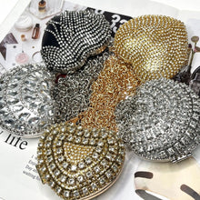 Load image into Gallery viewer, Sparkling Heart-Shaped Crossbody Bag Everyday Glam Diamond-Studded Mini Purse (MAC279)