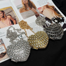 Load image into Gallery viewer, Sparkling Heart-Shaped Crossbody Bag Everyday Glam Diamond-Studded Mini Purse (MAC279)