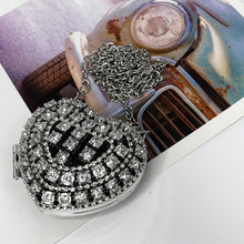 Load image into Gallery viewer, Sparkling Heart-Shaped Crossbody Bag Everyday Glam Diamond-Studded Mini Purse (MAC279)