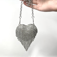 Load image into Gallery viewer, Sparkling Heart-Shaped Crossbody Bag Everyday Glam Diamond-Studded Mini Purse (MAC279)