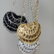 Load image into Gallery viewer, Sparkling Heart-Shaped Crossbody Bag Everyday Glam Diamond-Studded Mini Purse (MAC279)