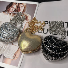 Load image into Gallery viewer, Sparkling Heart-Shaped Crossbody Bag Everyday Glam Diamond-Studded Mini Purse (MAC279)