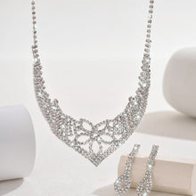 Load image into Gallery viewer, Sparkling Rhinestone Trio Earrings Necklace Bracelet Collection (MAC315)